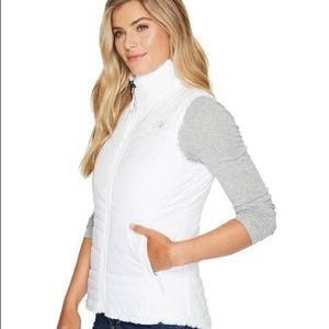 Reversible White North Face Vest